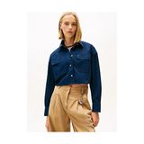 Tommy Hilfiger Kadın Tjw Cropped Utility Gömlek - S - Gece Mavisi