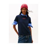 Tommy Hilfiger Kadın Tjw Essential Logo Detaylı T-Shirt - Lacivert
