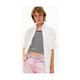 Tommy Hilfiger Kadın Tjw Oversize Fit Poplin Gömlek - Ekru