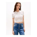 Tommy Hilfiger kadın tjw pointelle polo t-shirt