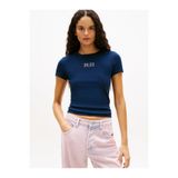 Tommy Hilfiger Kadın TJW Rib Slim Fit T-shirt