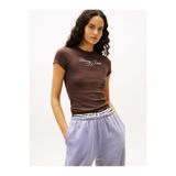 Tommy Hilfiger Kadın TJW Slim Essential Logo Rib T-shirt