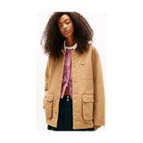 Tommy Hilfiger Kadın Tjw Twill Kadife Ceket - S - Deve Tüyü