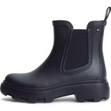 Tommy Hilfiger Kadın Yüksek Taban Elastik Bilek Tasarımlı Yüksek Taban Lacivert Bot & Bootie FW0FW09387-DW6