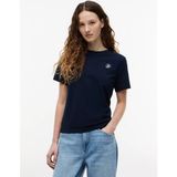 Tommy Hilfiger Kadın Yuvarlak Yaka Kısa Kol Düz Regular Fit Lacivert T-Shirt WW0WW49941-C1G - XS