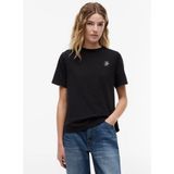 Tommy Hilfiger Kadın Yuvarlak Yaka Kısa Kol Düz Regular Fit Siyah T-Shirt WW0WW49941-BDS - XS