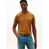 Tommy Hilfiger Kahve T-Shirt Brand Love Small Hilf, S, MW0MW41456GWP, Khaki, Erkek