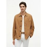 Tommy Hilfiger Kahverengi Erkek Ceket MW0MW442960HD_SUEDE Chore Jacket - Açık Kahve