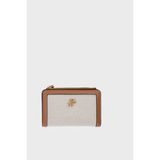 Tommy Hilfiger Kanvas Katlanır Cüzdan Kadın Cüzdan AW0AW18706 Gb8 - Bej