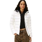 Tommy Hilfiger Kapitone Dolgulu Mont, M, DW0DW21617, Beyaz1, Kadın