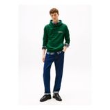 Tommy Hilfiger Kapüşon Yaka Yeşil Erkek Sweatshırt MW0MW40065L6K_HILFIGER HERALD GRAPH