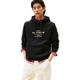 Tommy Hilfiger Kapüşonlu Organik Pamuklu Sweatshirt, S, MW0MW40864, Siyah, erkek