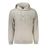 Tommy Hilfiger Kapüşonlu Organik Pamuklu Sweatshirt, XL, DM0DM20746, Füme, erkek