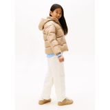 Tommy Hilfiger Kız Çocuk Şişme Mont, 8 Yaş, 5003295896, Bej, Kız Çocuklar