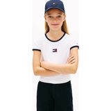 Tommy Hilfiger Kız Çocuk Tişört KG0KG09066 - Beyaz - 8 Yaş