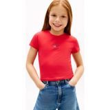 Tommy Hilfiger Kız Çocuk Tişört KG0KG09097 - Kırmızı - 14 Yaş