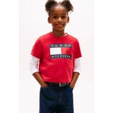 Tommy Hilfiger Kız Çocuk Tişört KG0KG09289 - Kırmızı - 8 Yaş