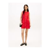 Tommy Hilfiger Kot Mini Elbise, 38, WW0WW48584SNE, Turuncu, Kadın