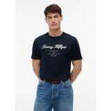 Tommy Hilfiger Lacivert Erkek Bisiklet Yaka Baskılı T-Shirt MW0MW33691DW5_SCRIPT Logo Tee