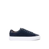 Tommy Hilfiger Lacivert Erkek Deri Sneaker PREMIUM DRESS LEATHER MIX