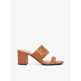 Tommy Hilfiger LEATHER & SUEDE BLOCK HEEL MULE Kadın Terlik FW0FW08530GPA