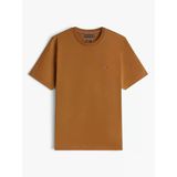 Tommy Hilfiger Lıght Interlock Tee Erkek Kahverengi T-Shirt - Mw0mw37508