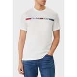 Tommy Hilfiger Logolu % 100 Pamuk Bisiklet Yaka T Shirt Erkek T Shirt MW0MW42368 Ybr - Beyaz - XL