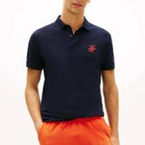 Tommy Hilfiger Logolu% 100 Pamuk Düğmeli Polo Yaka T Shirt Erkek POLO YAKA T SHİRT MW0MW43046 DW5