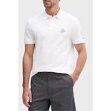 Tommy Hilfiger Logolu % 100 Pamuk Düğmeli Polo Yaka T Shirt Erkek Polo Yaka T Shirt MW0MW43046 Ybr - Beyaz