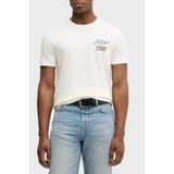 Tommy Hilfiger Logolu % 100 Pamuk Regular Fit Bisiklet Yaka T Shirt Erkek T Shirt MW0MW41471 Z00 - Açık Bej - XL