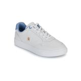 Tommy Hilfiger Logolu Deri Sneaker Ayakkabı Bayan Ayakkabi FW0FW08680 0GB, BEYAZ, 38 EU, numeric_38