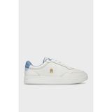 Tommy Hilfiger Logolu Deri Sneaker Ayakkabı Bayan Ayakkabı FW0FW08680 0gb - Beyaz