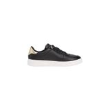 Tommy Hilfiger Logolu Deri Sneaker Ayakkabı Bayan Ayakkabi FW0FW08682 BDS, SİYAH, 36 EU, numeric_36