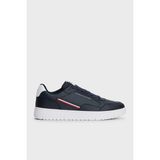Tommy Hilfiger Logolu Deri Sneaker Ayakkabı Erkek Ayakkabı FM0FM05631 Dw5 - Lacivert