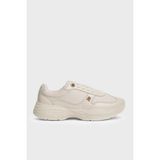 Tommy Hilfiger Logolu Deri Sneaker Ayakkabı Kadın Ayakkabı FW0FW09413 Aeo - Bej