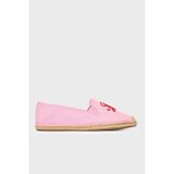 Tommy Hilfiger Logolu Nakış İşlemeli Kanvas Espadril Ayakkabı Bayan AYAKKABI FW0FW09240 TOR PEMBE