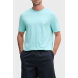 Tommy Hilfiger Logolu Pamuklu Regular Fit Bisiklet Yaka T Shirt Erkek T Shirt MW0MW43066 Csr - Aqua