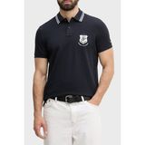 Tommy Hilfiger Logolu Pamuklu Regular Fit Polo Yaka T Shirt Erkek Polo Yaka T Shirt MW0MW43061 Dw5 - Lacivert - 2XL