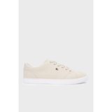 Tommy Hilfiger Logolu Sneaker Ayakkabı Bayan Ayakkabı FW0FW09102 Acı - Bej