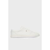 Tommy Hilfiger Logolu Sneaker Ayakkabı Bayan Ayakkabı FW0FW09102 Ybs - Beyaz