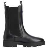Tommy Hilfiger LTHR MID CHELSEA Bot, 36, FW0FW08770, Black, Kadın