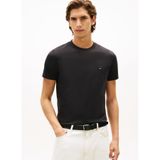 Tommy Hilfiger Luxury Interlock Tee Siyah T-Shirt, XL, MW0MW33202BDS, SİYAH, Erkek