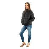 Tommy Hilfiger Marka Logolu Çift Cep Regular Fit Yumuşak Dokulu Dik Yaka Mont, XL, DW0DW21619, Siyah, Kadın