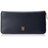 Tommy Hilfiger Marka Logolu Full Fermuarlı Mavi Cüzdan, Medium, AW0AW17744DW6, Space Blue, kadın