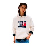 Tommy Hilfiger Marka Logolu Kapüşonlu Beyaz Sweatshirt, M, DM0DM22092, BBeyazZ, erkek M