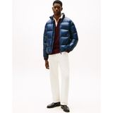Tommy Hilfiger Mavi Erkek Mont MW0MW40617C1G_SHINY Down Stand Puff