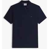Tommy Hilfiger Merc Pıque Zıp Reg Polo Erkek Mavi T-Shirt - MW0MW43282