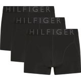 Tommy Hilfiger Microfibre Logo Erkek Siyah 3'Lü Boxer, Kırmızı, M