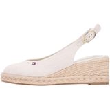 Tommy Hilfiger Mid Wedge Espad Sandalet, 39, FW0FW09228, Bej, Kadın