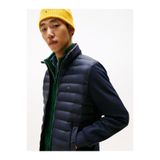 Tommy Hilfiger Mix Media Ess Rwb Stand Collar Erkek Mont Mavi